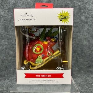 Hallmark Dr. Seuss How the Grinch Stole Christmas! Grinch on Sleigh Ornament ‘25